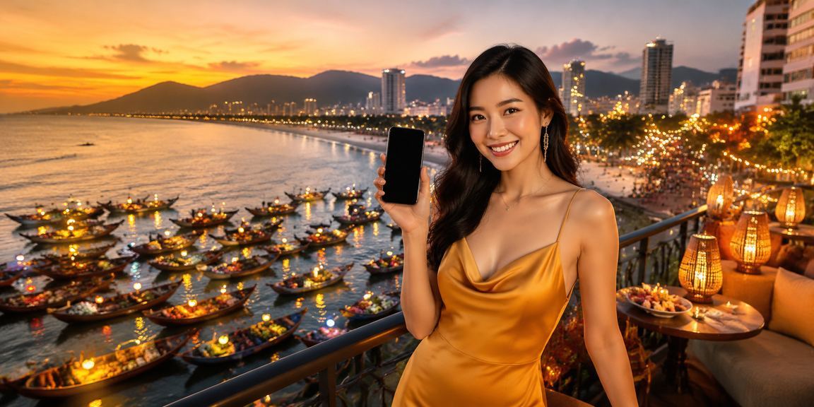 Cảnh chợ đêm Đà Nẵng gắn liền với trải nghiệm nạp tiền và nhận thưởng trực tuyến