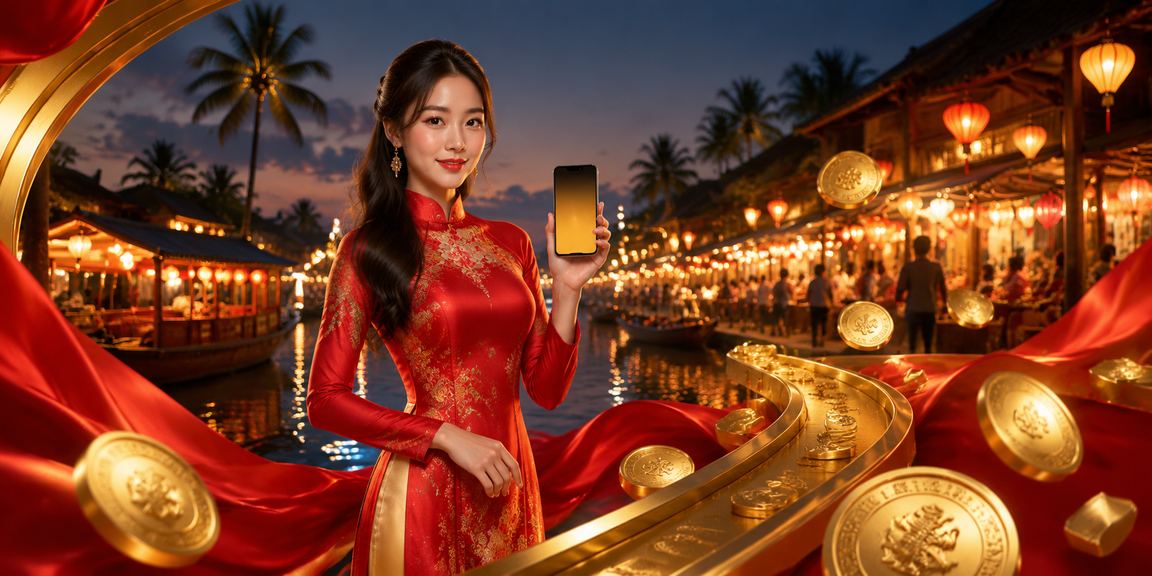 Phụ nữ Việt Nam trong trang phục áo dài tại Phú Quốc trải nghiệm giải thưởng VIP